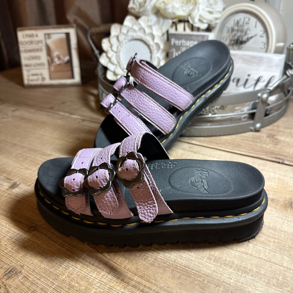 Leather Sandals Purple Blaire Sandals Blaire Slide Purple Dr